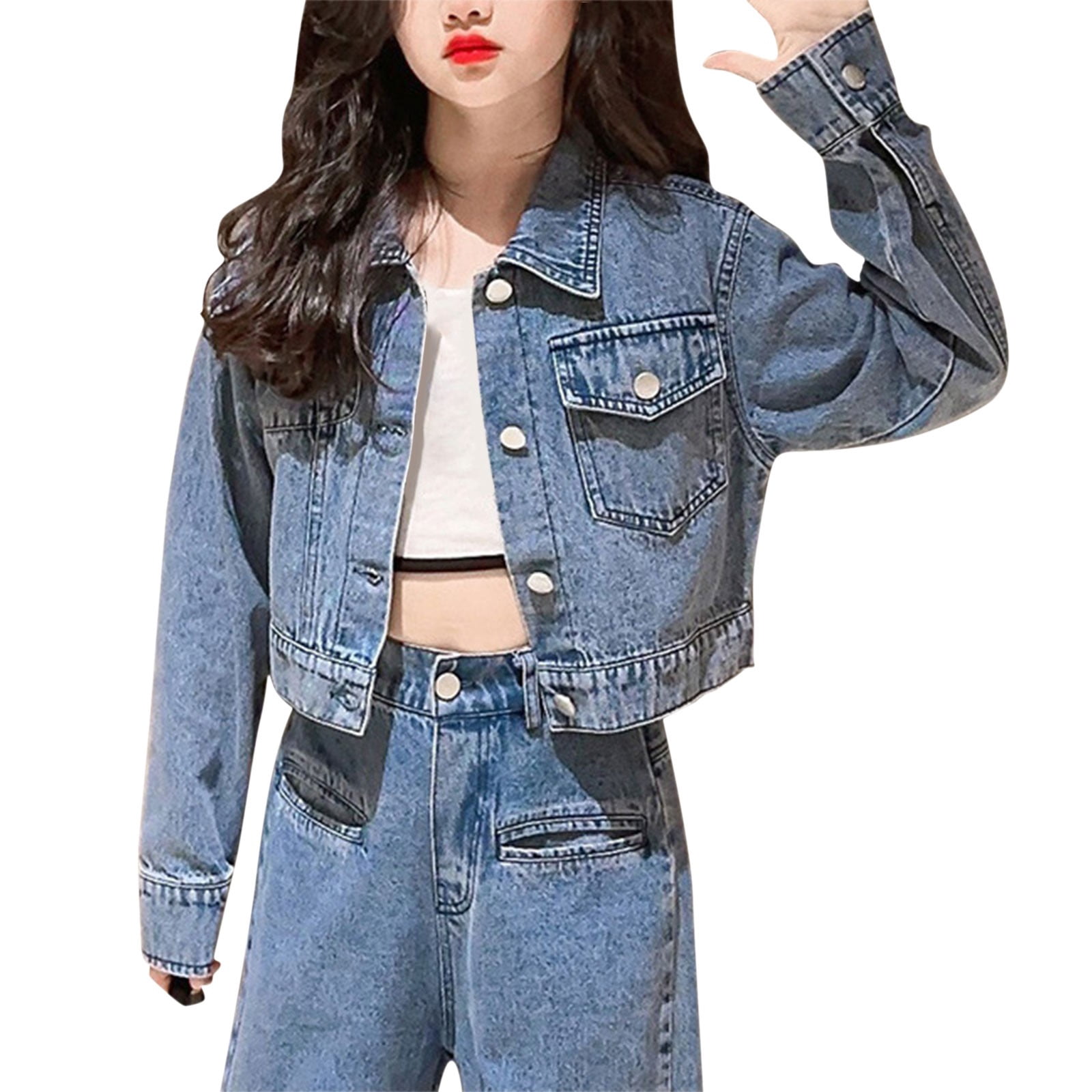 Teen Cotton Convoy Logo Jean Jacket (Young Women's Fit) main image 1
