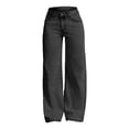 thumbnail image 1 of EnJoCho Girls Baggy Wide Leg Jeans Casual Loose Elastic High Waist Denim Pants Kids Streetwear 𝖸𝟤𝖪 Long Trousers Pockets Wide Leg Pants Elastic Waist Jeans Denim Trousers, 1 of 7
