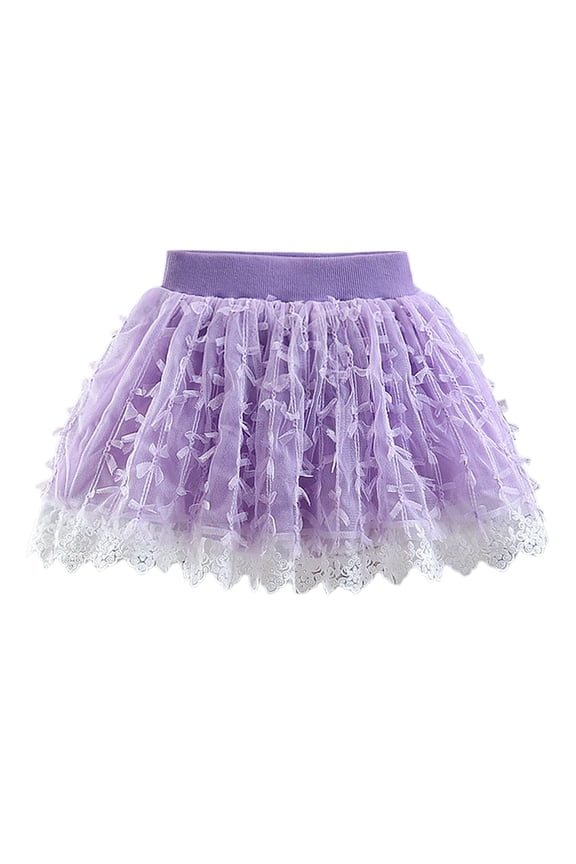 EnJoCho Girls Ballet Tutu Skirt Floral Lace Tulle Short Dress Princess Tutu Skirt for Girls Gradient Tulle Ballet Party Dress