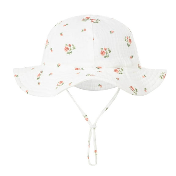 EnJoCho Girls Boys Spring Autumn Outdoor Shade Cap Cartoon Prints Sunscreen Fisherman Hat Toddler Kids Casual Fashion Headwear