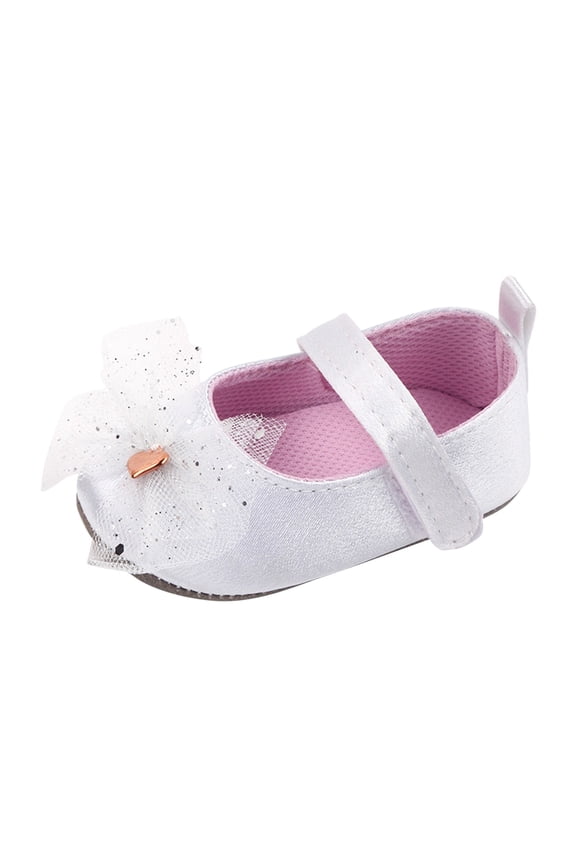 Girls Breathable Bowknot Sandals, Mesh Upper First Walker Shoes with Non-Slip Sole, Princess Toddler Footwear for Outdoor Play & Dress Events