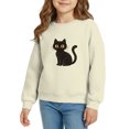 thumbnail image 1 of EnJoCho Girls Crewneck Sweatshirt, Long Sleeve Soft Fleece Cute Printed, Oversized Pullover Top for Halloween Back-to-School Daily Playground Casual Outfits, 1 of 4