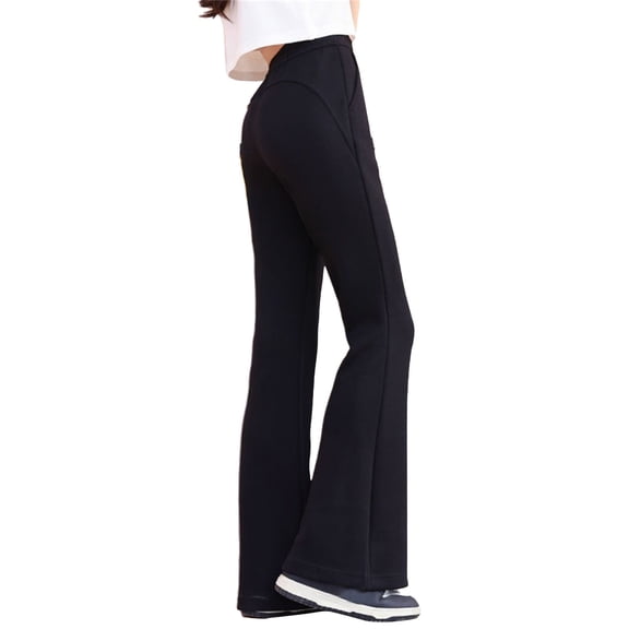EnJoCho Girls Flare Leggings High Waisted Bootcut Yoga Dance Kids Bell Bottoms Athleti𝖼 Pants Pockets Fitness Workout Stretch Booty Loung𝖾 Comfy