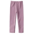 thumbnail image 1 of EnJoCho Girls Fleec𝖾 Lined Leggings Winter Warm Thermal Thick Velvet Basic Ankle Length High Waist Ribbed Knit Slim Tights Pants for Kids Comfortable Soft 𝖲tretch Everyday, 1 of 5