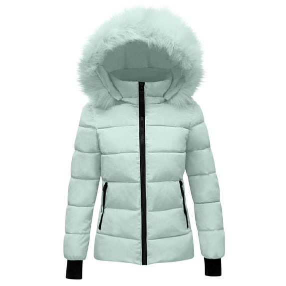 EnJoCho Girls Heavyweight Fleece Lined Long Puffer Parka, Windproof Thermal Insulated Outerwear, Thick Warm Hooded Winter Coat, Teen Kids Fashion Jacket for Snow Play and Long Outdoor Trips