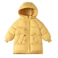 thumbnail image 1 of EnJoCho Girls Hooded Long Padded Puffer Jacket, Thickened Thermal Bodywarmer Peacoat, Windproof Winter Outerwear, Fashion School Coat for daily commuting and snowy cold weather activities, 1 of 5