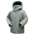 thumbnail image 1 of EnJoCho Girls Hooded Puffer Long Coat Lightweight Winter Outerwear Warm Quilted Jacket Zipper Closure Kids 7-16 Years Down Coat Parka Windproof Thermal Insulated Everyday Cold Weather, 1 of 2