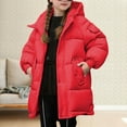 thumbnail image 1 of EnJoCho Girls Hooded Puffer Long Coat Zipper Lightweight Winter Warm Quilted Jacket Outerwear Kids 3-12 Years Parka Anorak Snow Coat Down Jacket Winter Wear Clothing Apparel, 1 of 5