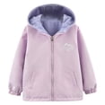 thumbnail image 1 of EnJoCho Girls Jacket Middle Large Children Spring Autumn Winter Double Windbreaker Coat Outerwear Wind Resistant Layerable Top Reversible Design, 1 of 9
