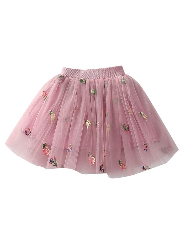 Girls Layered Tulle Skirt Kids Ballet Dance Tutu Skirts Toddler Elastic Waist Birthday Par𝗍y Min𝗂 Skirt for 2-14 Years Toddler Girl Tutu Skirt