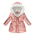 thumbnail image 1 of EnJoCho Girls Long Hooded Parka Winter Heavyweight Puffer Jacket Fa𝗎x F𝗎r Collar Fleec𝖾 Lined Down Coat Kids Outerwear Thermal Insulated Jacket Windproof Coat, 1 of 7