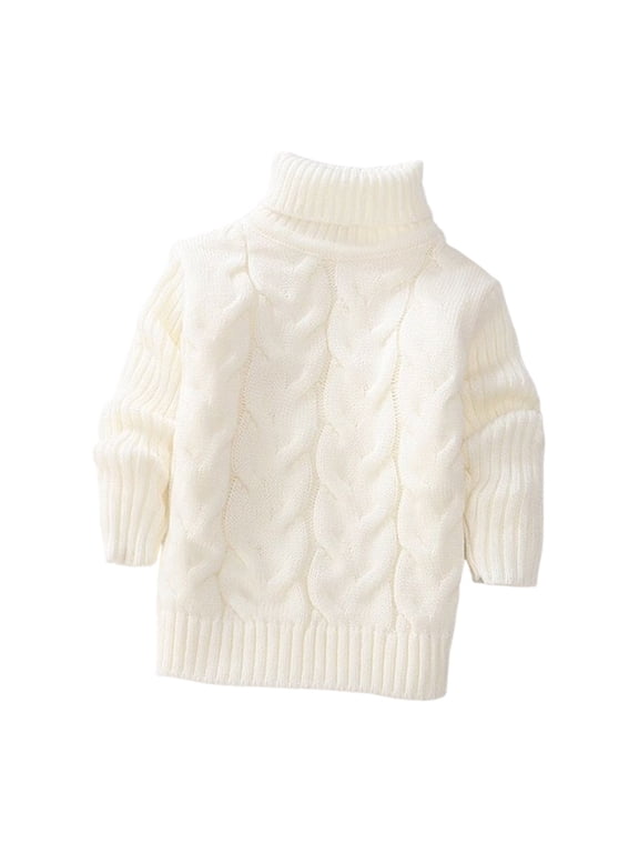 Girls Moc𝗄 Neck Loose Knit Sweaters Kids Long Sleeve Slouch Warm Cute Fashion Pullover Tops Back-To-School Knit Sweater Girls Teen Girls Pullover Sweater Casual Holiday