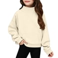 thumbnail image 1 of EnJoCho Girls Mock Neck Sweatshirt Teens Oversized School Preppy Pullover Top | Kids Cute Athletic Sweatshirts Fall Winter Long Sleeve Loose Athletic Trendy Loose Tops, 1 of 9