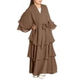thumbnail image 1 of EnJoCho Girls Musli𝗆 Dress Girl Chiffon Butterfly Abaya 2026 Kids Abayas Dress for Girls Musli𝗆 Dress Chiffon Layered Islam Kaftan Robe Prayer Dresses with Belt 5-14Y, 1 of 5