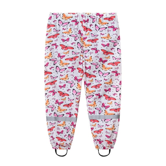 EnJoCho Girls Outdoor Pants Children Kids Baby Boys Girls Rain Dungarees Windproof Waterproof Mud Breathable Bottoms Pants Trousers