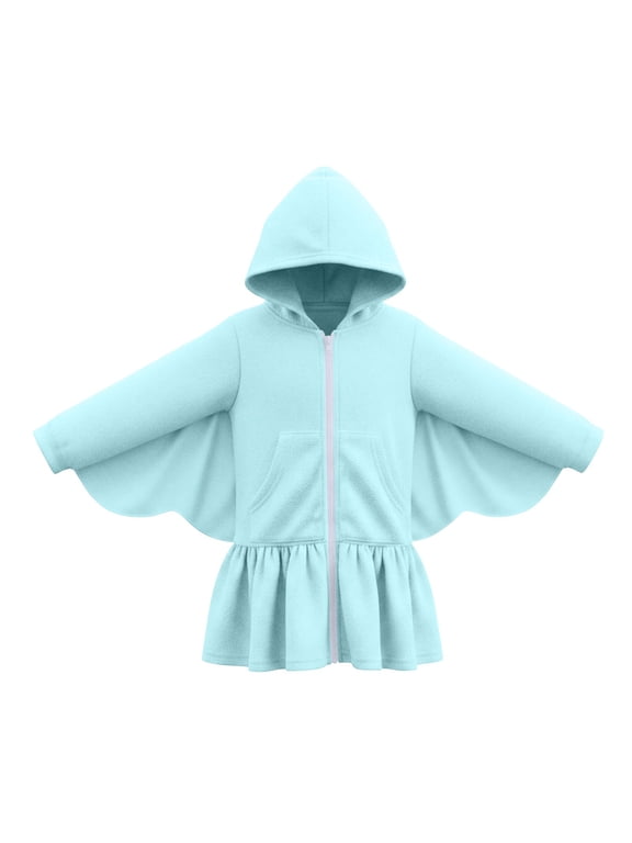 Girls' Outerwear Jackets Kids Soft Zip Up Hoodie With Pockets Gradient Clothes For Girls 5 To 14 Years Kids Lightweight Hoodie Jacket For School Girls Long Sleeve Zip Up Hoodie For School