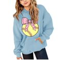 thumbnail image 1 of EnJoCho Girls Oversized Hoodie Softball Bow Graphic Pullover Hooded Sweatshirt Long Sleeve Front Pocket Casual Fall Winter School Sporty for Kids Teens, 1 of 5