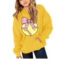 thumbnail image 1 of EnJoCho Girls Oversized Hoodie Softball Bow Graphic Pullover Hooded Sweatshirt Long Sleeve Front Pocket Casual Fall Winter School Sporty for Kids Teens, 1 of 5