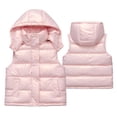 thumbnail image 1 of EnJoCho Shiny Puffer Jackets Kids Boys Girls Reflective Hooded Vest Metallic Sleeveless Jacket 2-12 Years Quilted Winter Wear Lightweight Outdoor Gear Vest, 1 of 5