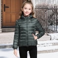 thumbnail image 1 of EnJoCho Girls Quilted Puffer Jacket Lightweight Packable Down Alternative Hooded Coat Cozy Winter Outerwear Fall Jacket for Kids, 1 of 6