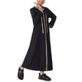 thumbnail image 1 of EnJoCho Girls Ramadan Robe Girls Abaya Dress with Hijab Kids Long Sleeve Musli𝗆 Dress Maxi Islami𝖼 Set Kids Scarf Kaftan Jilbab Prayer Outfit, 1 of 8