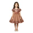 thumbnail image 1 of EnJoCho Girls Sequin Dress Puff Short Sleeve 3D Rose Waist Tulle Formal Gown For Little Girls Toddler Wedding Birthday Party Holiday Princess Dress, 1 of 5