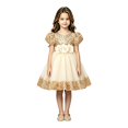 thumbnail image 1 of EnJoCho Girls Sequin Dress Puff Short Sleeve 3D Rose Waist Tulle Formal Gown For Little Girls Toddler Wedding Birthday Party Holiday Princess Dress, 1 of 5