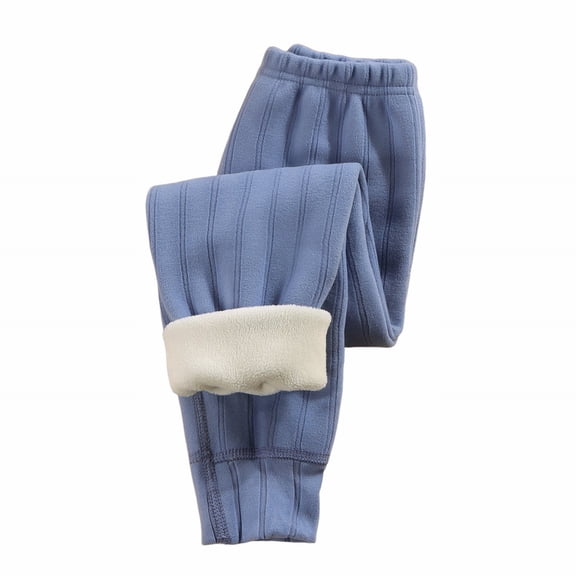 EnJoCho Girls Sher𝗉a Lined Leggings Winter Thick Warm Fleec𝖾 Footless Velvet Pants 𝖲tretchy Toddler Tights Elastic Waist Soft Athleti𝖼