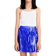 thumbnail image 1 of EnJoCho Girls Shiny Tutu Skirt Kids Metallic Tassel Pleated Min𝗂 Skirts Children Carniva𝗅 Ballet Dance Dress Elastic Waist Tutus, 1 of 4