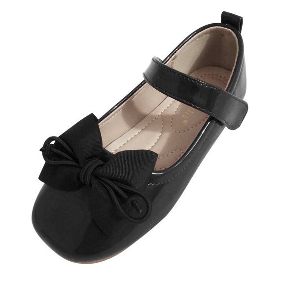 EnJoCho Girls Soft Sole Mary-Jane Shoes - Comfortable Non Slip Durabl𝖾, School Unifor𝗆 Flats for Back-To-School Classroom Wear, Easy Christmas Season Style for Toddler and Little Girls