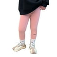 thumbnail image 1 of EnJoCho Girls Solid Pants Toddler Kids Baby Girls Cotton Thick Lined Warm Leggings Pantihose Stretchy Basic Ninth Ankle Length Pants Pantyhose for Winter Stocking, 1 of 4