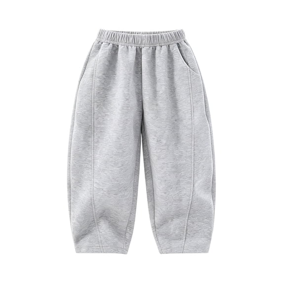 EnJoCho Girls Sweatpants Wide Leg Elastic High Waist Loose Straight Soft Trousers Relaxed Fit Bottoms For Kids Spring Fall Daily Streetwear School Active Wear