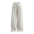 thumbnail image 1 of EnJoCho Girls Sweatpants Wide Leg Elastic High Waist Loose Straight Soft Trousers Relaxed Fit Bottoms For Kids Spring Fall Daily Streetwear School Active Wear, 1 of 7
