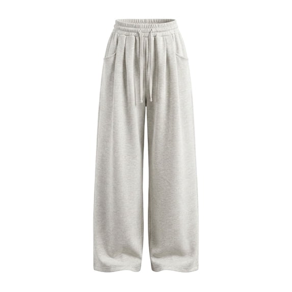 EnJoCho Girls Sweatpants Wide Leg Elastic High Waist Loose Straight Soft Trousers Relaxed Fit Bottoms For Kids Spring Fall Daily Streetwear School Active Wear
