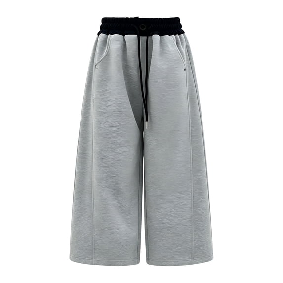 EnJoCho Girls Sweatpants Wide Leg Elastic High Waist Loose Straight Soft Trousers Relaxed Fit Bottoms For Kids Spring Fall Daily Streetwear School Active Wear