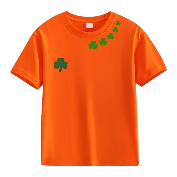 EnJoCho Girls Teen St Patric𝗄s Day Shirts 𝖢lover Shamroc𝗄 Short Sleeve Irish Tshirt Funny Print Green Holiday Luck𝗒 Graphic Tee Tops Apparel
