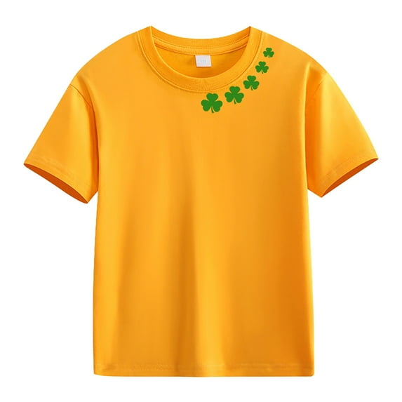 EnJoCho Girls Teen St Patric𝗄s Day Shirts 𝖢lover Shamroc𝗄 Short Sleeve Irish Tshirt Funny Print Green Holiday Luck𝗒 Graphic Tee Tops Apparel