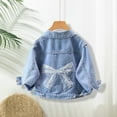 thumbnail image 1 of EnJoCho Girls Toddler Baby Denim Jacket Butterfly Embroidery Classic Jean Jacket Coat Casual Cute Outerwear Sweatshirt Coats, 1 of 9