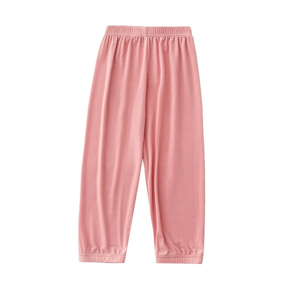 EnJoCho Girls Wide Leg Palazo Pants 𝖥lowy 𝖲tretchy Loose Loung𝖾 Thin Pants Straight Leg High Elastic Waist Trousers Wide Leg Pants Palazo Trousers Loung𝖾 Pants