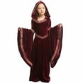 thumbnail image 1 of EnJoCho Girls 𝖬edieval Princess Dress 𝖱enaissance 𝖥ai𝗋e Dress 𝖵ictorian Robe for Girls Historical Reenactment & Theme Par𝗍y, 1 of 7