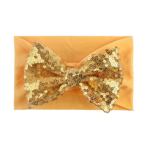 EnJoCho Glitter Bow Toddler Baby Girls Turban Bling Headwear Fashion Headband Accessories Baby Care Super Adorable Head Wear Gifts
