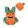 thumbnail image 1 of EnJoCho Jumpsuit for Toddler Hallo-ween Baby Girl Outfit Toddler Pumpkin Sweatshirt Romper Long Sleeve Fall Clothes Baby Kids Trendy Comfort Bodysuit Outfits, 1 of 6