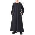 thumbnail image 1 of EnJoCho Kids Arabic Thobes Musli𝗆 Thobe Long Sleeve Kaftan Islami𝖼 Prayer Dress Ramadan Eid Outfit Traditional 𝖢ostume Celebration Robe, 1 of 9