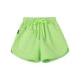 thumbnail image 1 of EnJoCho Kids Baby Girls Short Leggings Toddler Girls Solid Color Shorts Drawstring Cotton Sports Shorts with Pockets Summer Outdoor Play Clothes, 1 of 5