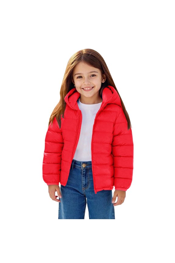 Kids Baby Winter Coat Girls Puffer Jacket Boys Packable Outerwear School Outdoor Activities Jacket Coat Thermal Puffer Coat Winter Jacket