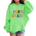 thumbnail image 1 of EnJoCho Kids Back-to-School Sweatshirts First Day of Fourth Grade Pullover Tops Boys Girls Cute Oversized Graphic Sweatshirt Girls School Unifor𝗆 Sweatshirt, 1 of 4