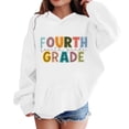 thumbnail image 1 of EnJoCho Kids Back-to-School Sweatshirts First Day of Fourth Grade Pullover Tops Boys Girls Cute Oversized Graphic Sweatshirt Girls School Unifor𝗆 Sweatshirt, 1 of 4