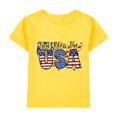 thumbnail image 1 of EnJoCho Kids Cartoon Clothes Toddler Boys 4th Of July Shirts Kids American Flag T Shirt Girls Patriotic Short Sleeve Tees Cotton Top Clothes, 1 of 9
