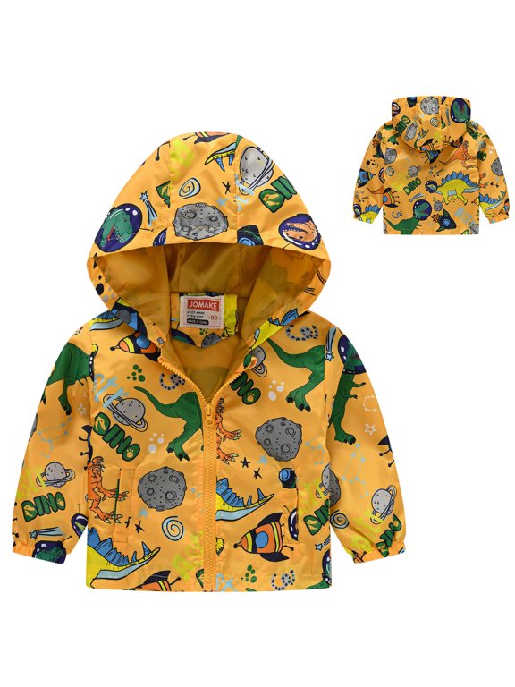Kids Cartoon Graphic Zip-Up Hooded Jacket, Lightweight Windbreaker for Boys and Girls, Hooded Casual Jacket with Pockets, Fun Character Print Zip-Up Hoodie