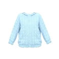 thumbnail image 1 of EnJoCho Kids Casual Clothes Toddler Girls Light Blue Cardigan Sweater Autumn/Winter Solid Color Knitted Button Jacket Party Birthday School Home Outwear, 1 of 4